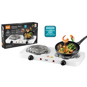 Placa de Inducción Portátil de 2000W con 2 Quemadores, Estándar Estadounidense, Ahorro de Energía, para Cocina Doméstica - Product Image 1