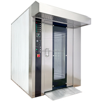 Offre Spéciale 32 plateaux four à pain machine de cuisson au gaz diesel électrique gaz naturel four rotatif industriel pour boulangerie avec chariot