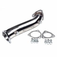 54.ODM/OEM Downpipe d'échappement turbo argenté personnalisable haute performance pour AUDI A4/VW PASSAT 1.8T 1997-2005