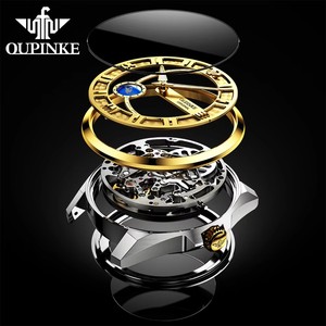 Reloj OUPINKE 3268 para hombre, de lujo, alta calidad, automático, mecánico, con visión 3D y esfera de segundos giratoria. - Product Image 6
