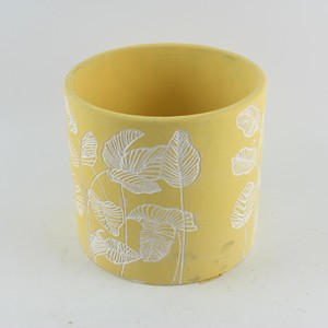 Piccolo <span class=keywords><strong>Vaso</strong></span> Rotondo in <span class=keywords><strong>Cemento</strong></span> Fatto a Mano per Uso Interno/Esterno, Design Classico, Vasi da Giardino in Stile Francese - Product Image 2