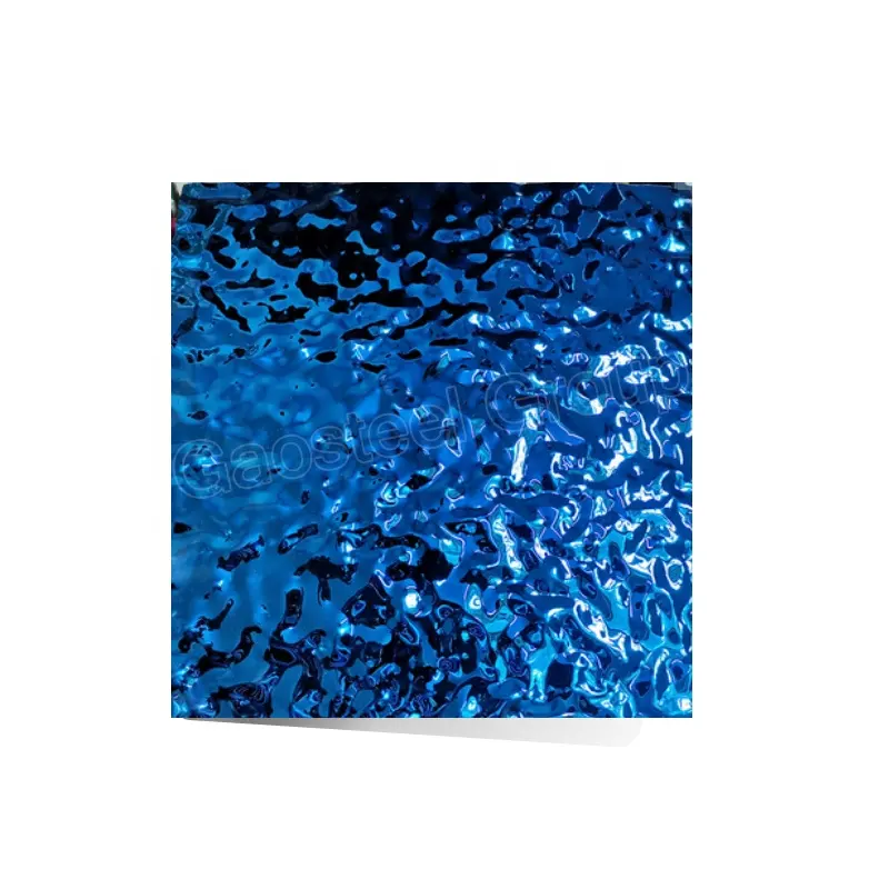 Hoge Kwaliteit Kleur Water Rimpel Roestvrij Staal Plaat Voor Wand Plafondpaneel