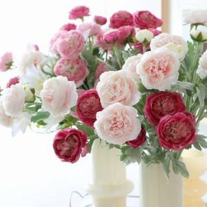 Flores Artificiales Flocadas, Loto <span class=keywords><strong>de</strong></span> 3 Cabezas, Decoración para el Hogar, Sala <span class=keywords><strong>de</strong></span> Estar, Adorno para Bodas, Satén <span class=keywords><strong>de</strong></span> Seda, Decoración Comercial para Fiestas - Product Image 1