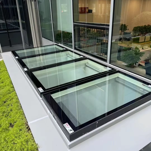 Hiện đại ban công Patio không thấm nước Điện mở có thể thu vào trượt Skylight Hợp kim nhôm tự động trượt trên mái nhà - Product Image 5