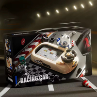 Console de jeu vidéo pour enfants : Jeu de course simulateur de conduite avec effets sonores pour l'éducation précoce et les défis de course