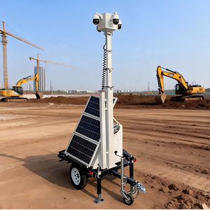 Rimorchio Mobile <span class=keywords><strong>per</strong></span> Sorveglianza e Sicurezza con Pannelli Solari da 300W <span class=keywords><strong>per</strong></span> Cantieri <span class=keywords><strong>Esterni</strong></span> - Product Image 4