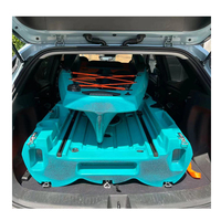 Kayak modulaire 10 pieds, facile à transporter, avec propulsion à pédales ou électrique, en LLDPE, monoplace, kayak de pêche modulaire à pédales, type sit-on-top