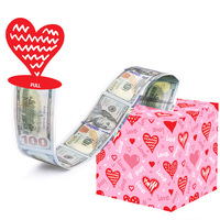 Boîte à argent escamotable MM pour la Saint-Valentin, enveloppe cadeau pliable pour argent liquide, cadeau surprise pour fêtes romantiques, fourniture en gros d'usine
