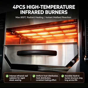 Multi-Functional Electric/Gas Steak Broiler BBQ Roasting <b>Grill</b> Automatic Temperature Adjustable Steak Broiler Meat <b>Grill</b> <b>Oven</b> - Product Image 2