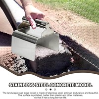 Couteau à mastic en acier inoxydable pour réparation de murs, lame de 4 pouces, grattoir à bord incurvé pour ciment et béton