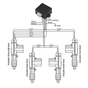 Universele 1 Master 3 Slave Auto Centrale Vergrendeling Systeem Markt Standaard Universele Auto Centrale Vergrendeling - Product Image 5