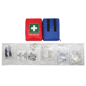 Red And Blue Portable Bike Camping First Aid Kit Bicycle Safety First Aid Kit For Outdoors