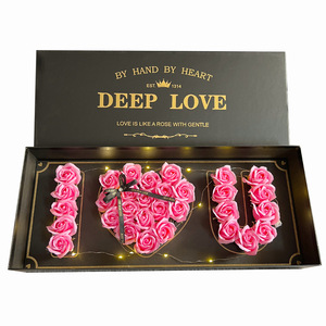 Scatola Regalo di Lusso <span class=keywords><strong>AIDA</strong></span> con Rosa e Scritta 'I Love You' per Fidanzata e Migliore Amica - Compleanno, Vendita Diretta dalla Fabbrica - Product Image 5
