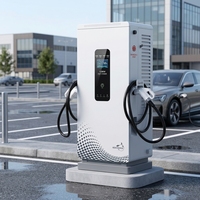 Station de recharge DC au sol 120 kW à double pistolet, chargeur rapide