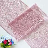 Dentelle élastique en nylon et spandex de 23 cm de large, très vendue, pour la confection artisanale de sous-vêtements et accessoires vestimentaires