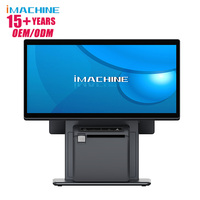 Terminal Punto de Venta Todo en Uno IMachine P3 de 15.6 Pulgadas Full HD Android con Pantalla Táctil Capacitiva NFC, CPU Arm Cortex-A55 de 2.0GHz, Color Negro
