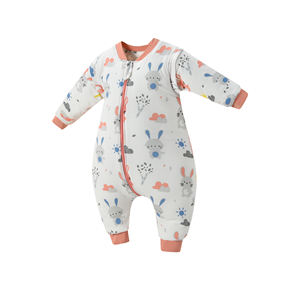 Sac de couchage d'hiver pour bébé avec pieds, couverture portable et détachable, sac de couchage à <span class=keywords><strong>manches</strong></span> <span class=keywords><strong>longues</strong></span> - Product Image 5