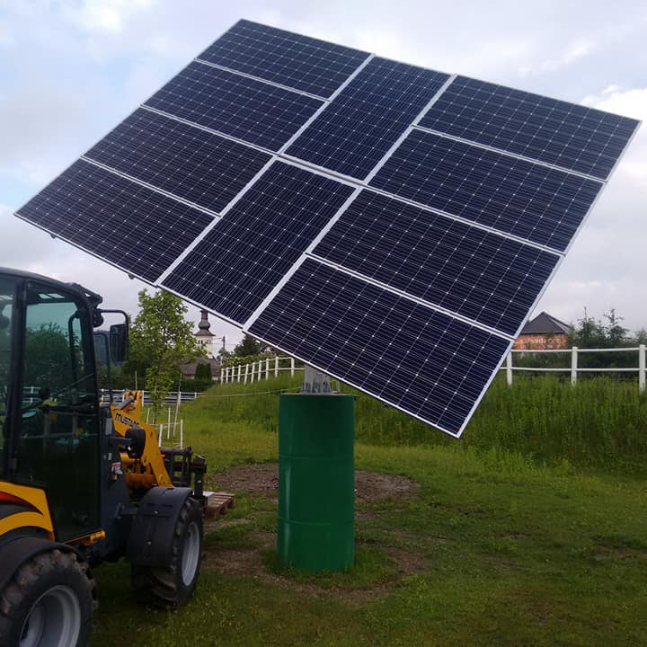 Низкие O & M стоимость ZRS-10 двойной оси солнечной энергии с двумя осями высокой точности система