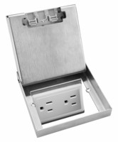 Caja de toma de corriente de acero inoxidable de alta calidad, toma de suelo de mármol, toma de corriente para el hogar, salida de red universal de tipo abierto