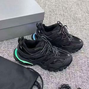 [<b>Hot</b> Sale] TRACK 3.0 LED Light-up Sneakers | Breathable Mesh Upper Cow Leather | Lace-Up Fashion Insole Genuine Leather Midsole - Product Image 1