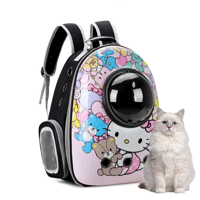 Ademend Pet Carrier Kat Kitten Hond Rugzak Astronaut Capsule Venster Rugzak