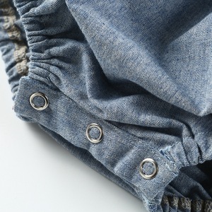 Ropa de Bebé de Alta Calidad, Mono sin Mangas, Mono de Lino con Volantes - Product Image 6