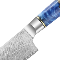 Ensemble de couteaux de chef japonais de haute qualité en acier inoxydable à 67 couches avec manche G10, vente en gros de couteaux de cuisine pour trancher