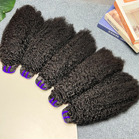 Tissage Cheveux Naturel Vietnamiens Humain Kinky Coily 4c Bundles Cuticule Aligné Trame de Cheveux 4b 4c Afro Kinky Bundles de Cheveux Humains
