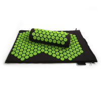 Tapis d'acupression yoga 100% biologique naturel, tapis shakti personnalisé, massage du dos et du corps, tapis d'acupression et ensemble d'oreillers