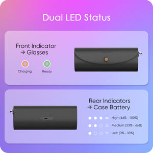 Étui de recharge rechargeable 3500 mAh compatible avec les lunettes intelligentes <span class=keywords><strong>RayBan</strong></span> Meta AI, pochette de batterie et étui de rangement, prêt pour les voyages - Product Image 6