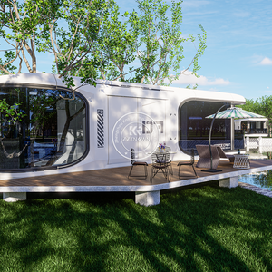 Villa modulaire de luxe en forme de capsule spatiale, <span class=keywords><strong>maison</strong></span> préfabriquée, cuisine équipée, <span class=keywords><strong>maison</strong></span> préfabriquée, <span class=keywords><strong>maison</strong></span> capsule spatiale - Product Image 6