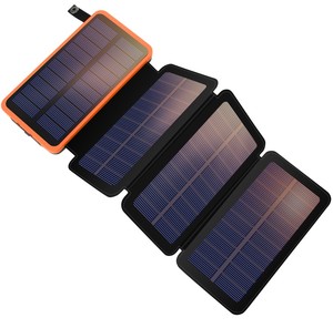 Bestseller 26800 mAh <span class=keywords><strong>Solar</strong></span>-Powerbank 4 Paneele Wasserdicht 18W USB-C Schnellladung Li-Polymer-Akku für Mobiltelefone Ladegeräte - Product Image 2