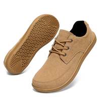 Barfußschuhe Business Herren Damen Zero Drop Breiter Zehenbereich Synthetisches Wildleder für Business Casual Freitage Bürokleidung