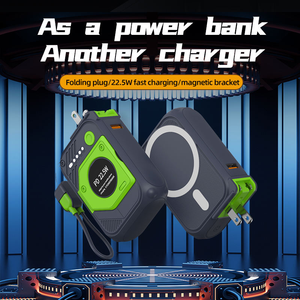 พาวเวอร์แบงค์แบบพกพาใหม่ ความจุ 10000mAh พร้อมระบบชาร์จเร็ว ความจุสูง 2-in-1 ทั้งแบบมีสายและไร้สาย ชาร์จเร็ว - Product Image 4