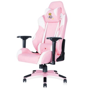 Silla de juego Rosa reclinable con soporte lumbar de lujo superventas personalizada Sillones De Oficina - Product Image 3