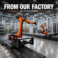 Robot Penggilingan KUKA KR210 R2700 dengan Meja Putar dan Rel Lantai yang Dapat Disesuaikan (Turnkey)