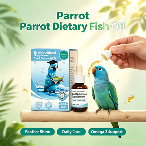 Gotas de Suplemento de Aceite de Pescado para Mascotas Exóticas, Loros, Aves, Reptiles, Pequeños Mamíferos, Enriquecidas con Vitaminas para la Salud de la Piel, el Pelaje y las Articulaciones, 30 ml - Product Image 4