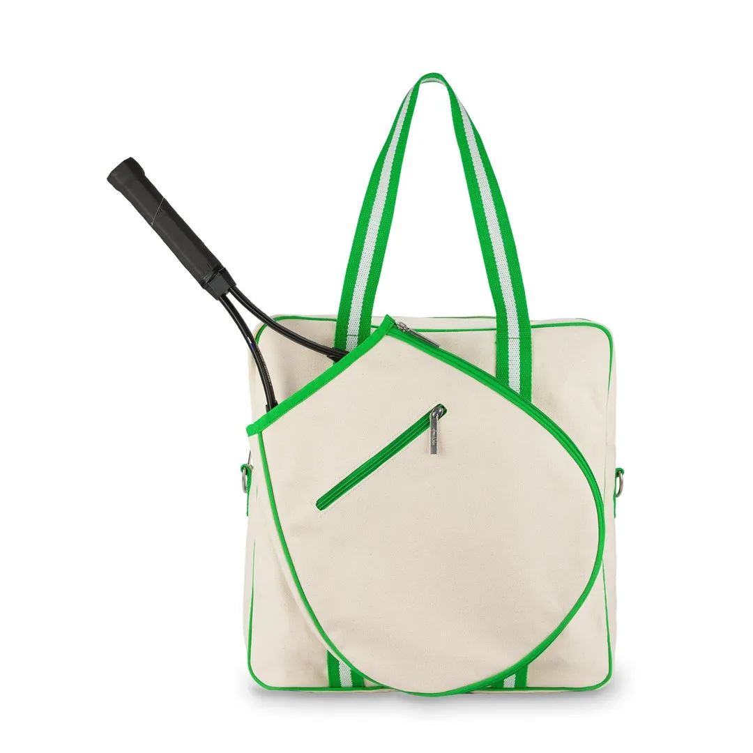 Biểu Tượng Tùy Chỉnh Canvas Tote Túi Có Thể Điều Chỉnh Dây Đeo Vai Crossbody Túi Cổ Điển Pickleball Túi Du Lịch