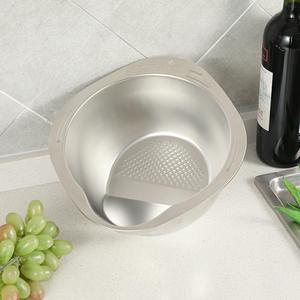 Multifunctional <b>Plastic</b> <b>Colander</b> Set Pink Yellow Blue Kitchen Vegetable Fruit Draining Basin Strainer for Food Prep - Product Image 2