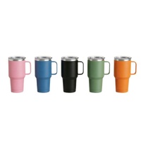 Offre Spéciale – Gobelet Isotherme Portable Grande Capacité 30oz avec Poignée, en Acier Inoxydable Double Paroi 304/201, Isolation Sous Vide, Personnalisable