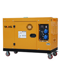 Générateur diesel silencieux refroidi par air TAVAS 5KW 5.5KVA avec démarrage automatique et système AVR 50/60Hz