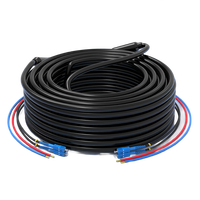 Câble de raccordement tactique en fibre optique SM extérieur YOFC 12C 24C, gaine PE GYXTW, connexion rapide SC/LC/ST/FC, certifié ISO9001/CE/RoHS
