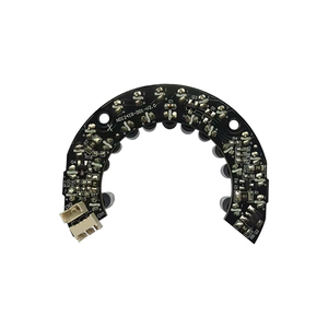 24-<span class=keywords><strong>LED</strong></span> Çerçevesiz IR <span class=keywords><strong>LED</strong></span> Boncuklu Kart PCBA 1 oz Bakır Doğrudan Yerleştirme 59.5x44.7mm 12V DC Işık Sensörlü CCTV Kamera için - Product Image 2