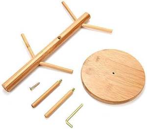 Porte-gobelet en bambou 6 crochets Cet arbre porte-gobelet peut être utilisé pour stocker des comptoirs largement utilisés dans les cafés et restaurants pour la maison et - Product Image 3