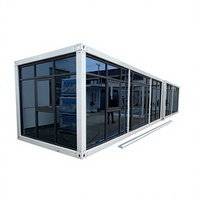 Maison en verre préfabriquée élégante, assemblage rapide, maison modulaire préfabriquée, maison d'hôtes portable, Airbnb, hôtel, studio, cabane, unité de chambre