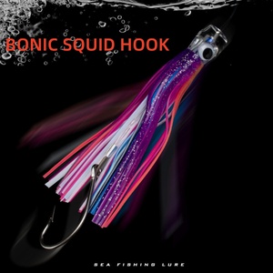Gara grande 6.5 pollici pesca pesca Trolling esche gonne calamari in resina testa di polpo <span class=keywords><strong>calamaro</strong></span> <span class=keywords><strong>silicone</strong></span> Marlin tonno acqua salata Wahoo - Product Image 4