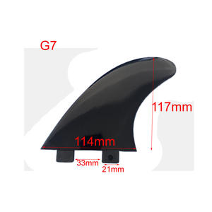 Accessoires de surf transfrontaliers G1G3G5G7 : Ailerons de queue pour FCS (Gauche, Centre, Droite) – Ensemble de 3 ailerons séparateurs d'eau pour planche de surf - Product Image 1