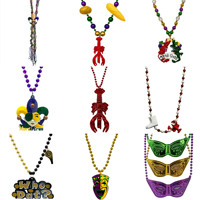 LED Mardi Gras kralenketting bulk kleurrijk oplichtende carnavalsaccessoires feestfavoren parade festival decoratie draagbaar