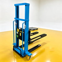 Chariot élévateur électrique autoportant JG 500 kg 1000 kg 1,3 m, batterie lithium 48 V 15 Ah, certifié CE