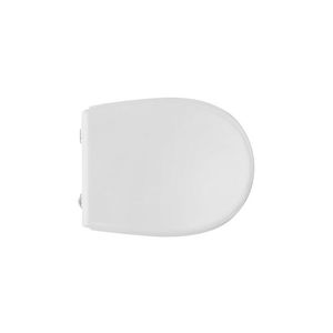 Abattant de toilettes carré moderne pour Flaminia Metro Vase, à dégagement rapide, fermeture douce, disponible en bois, bambou, PP, UF, pour salle de bain - Product Image 1